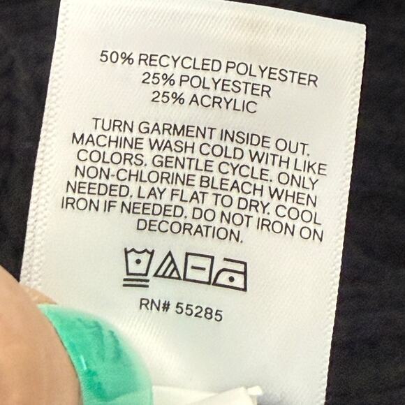 Express Reversible Embellished Mock Neck Crossover Sweater Black Rhinestone XL - Picture 10 of 10